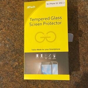 JETech Tempered Glass Screen Protector for iPhone SE 3/SE 2